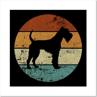 Irish Terrier Dog Retro Design Posters and Art